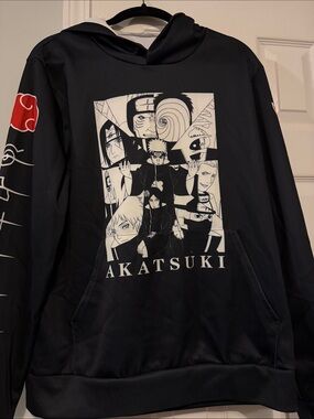 Akatsuki Graphic Crewneck Sweatshirt - Black